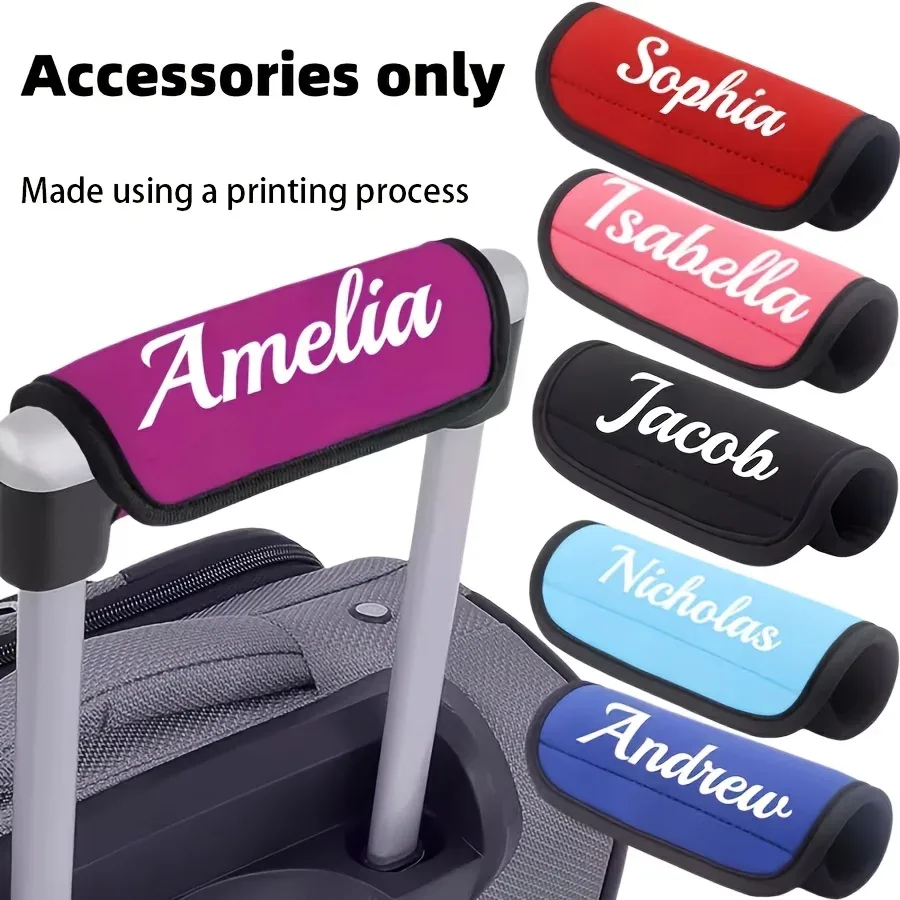 ensemble d'accessoires pour poignée de bagage personnalisable avec étiquette de bagage, adapté à diverses occasions, équipement de voyage personnalisé