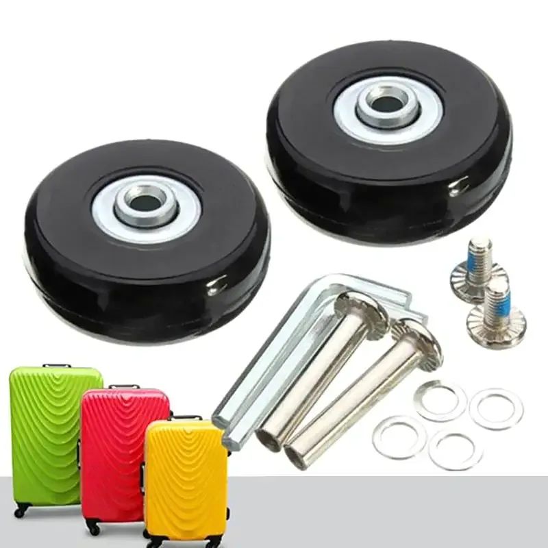 roulettes de rechange universelles, durables et silencieuses pour bagages de voyage, pièces de rechange pour valises, résistantes à l'usure et flexibles