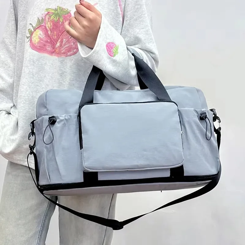 sac de sport avec compartiment sec/humide, sac de voyage, sac de rangement pour bagages de courte distance, sac bandoulière portable extensible sac à main