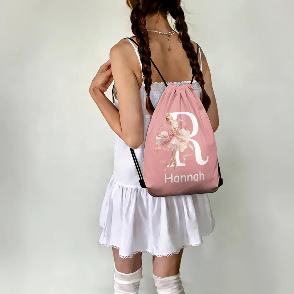 Sac à dos à cordon personnalisé avec imprimé fantôme, sac de rangement pour bonbons d'Halloween, cadeau de fête pour enfants