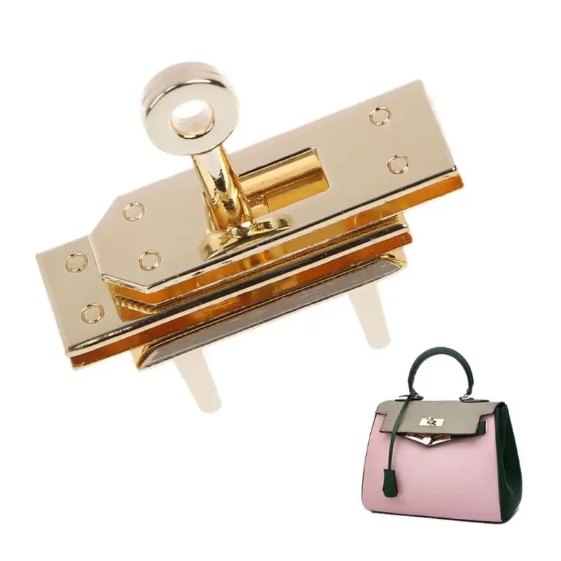 thinkthendo – fermoir en métal, serrure tournante, pour sac à main, bandoulière, sac à bandoulière, boucles, accessoires de sac élégants, bricolage