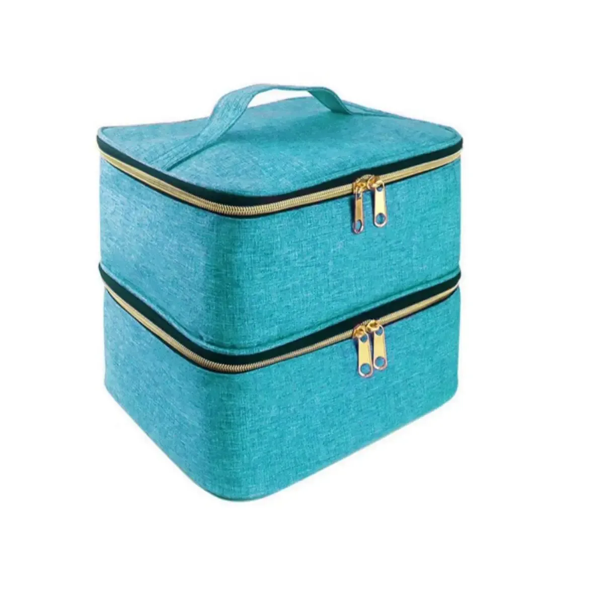organisateur de vernis à ongles, sac fourre-tout à double couche pour filles et femmes, nail art, huile essentielle, ensemble de cosmétiques