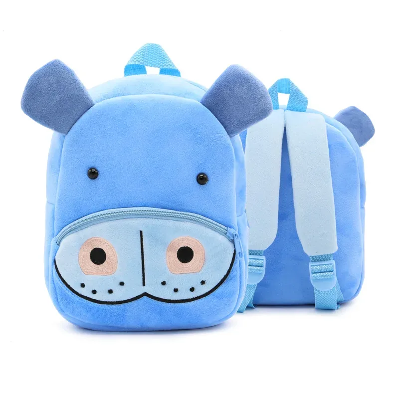 sacs à dos d'animaux de dessin animé 3d pour enfants, sac d'école en peluche douce pour enfants de la maternelle, cartables kawaii pour enfants, filles et garçons