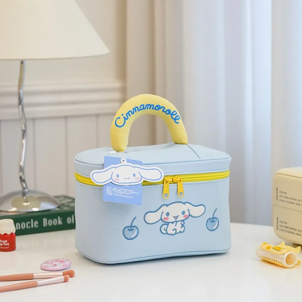 trousse de toilette portable imperméable de grande capacité, un incontournable pour les filles, sac de rangement kitty, organiseur de soins de la peau pour dortoir étudiant