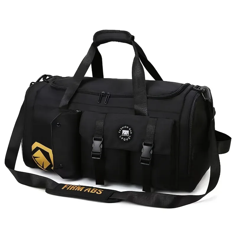 nouveau sac de voyage grande capacité 2025, compartiment séparé pour chaussures, sac de sport et de gym avec fermeture éclair pour séparation sec/humide