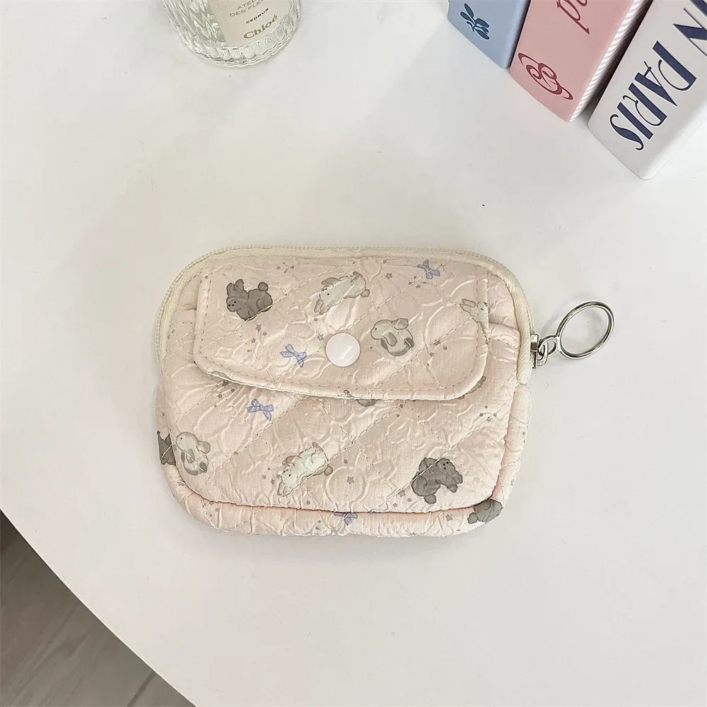 dessin animé mignon petit voyage cosmétique rouge à lèvres écouteur carte portable sac de rangement sac à main femmes cadeau pochette dans les sacs de maquillage organisateur