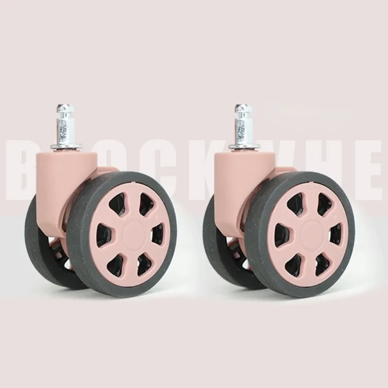 roues de valise de voyage universelles, rotatives et silays euses, résistantes à 360, pour chariot à bagages, remplacement durable, 1 paire