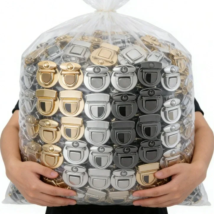 20 pièces fermoirs à pression métalliques pour sacs à main, portefeuilles et sacs fourre-tout, pour artisanat diy