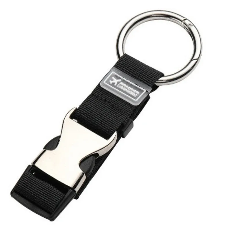 sangle en nylon réglable 1 pièce pour valises ; ceinture à bagages avec clip à ressort en métal pour sacs à main