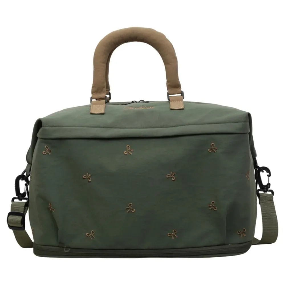 sac de voyage grande capacité avec nœud, sac de rangement imperméable pour vêtements, sac bandoulière léger et décontracté pour le fitness