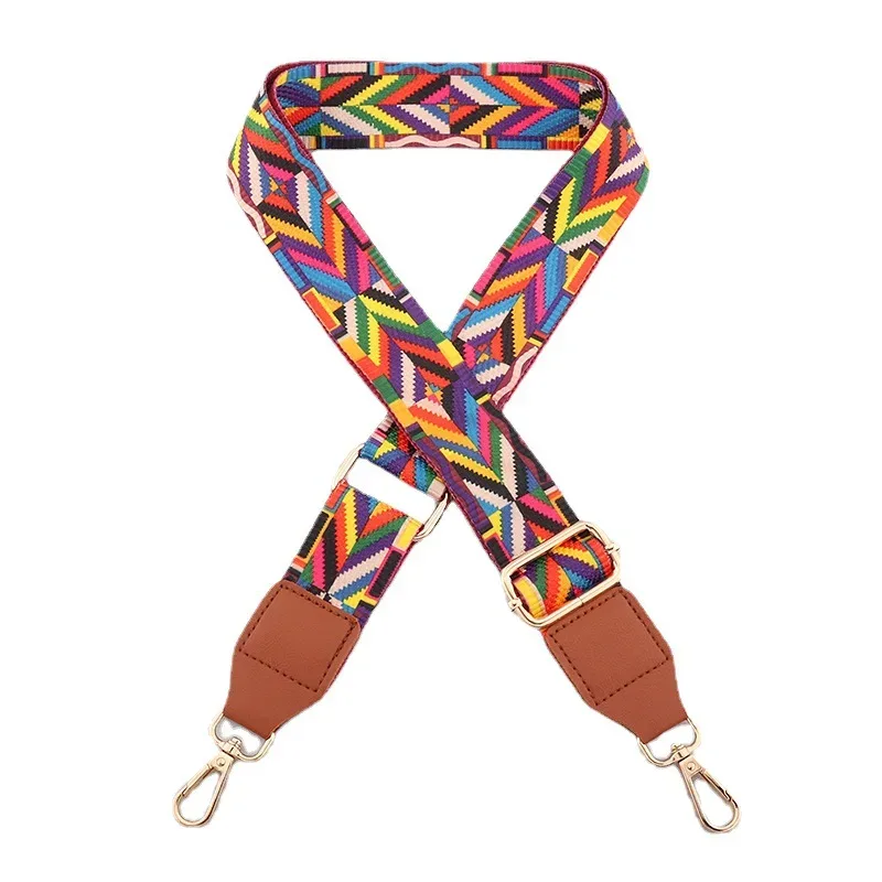 sangle de sac à bandoulière en nylon pour femmes, couleurs colorées, large sangle de remplacement pour sacs, accessoires de messager, longue