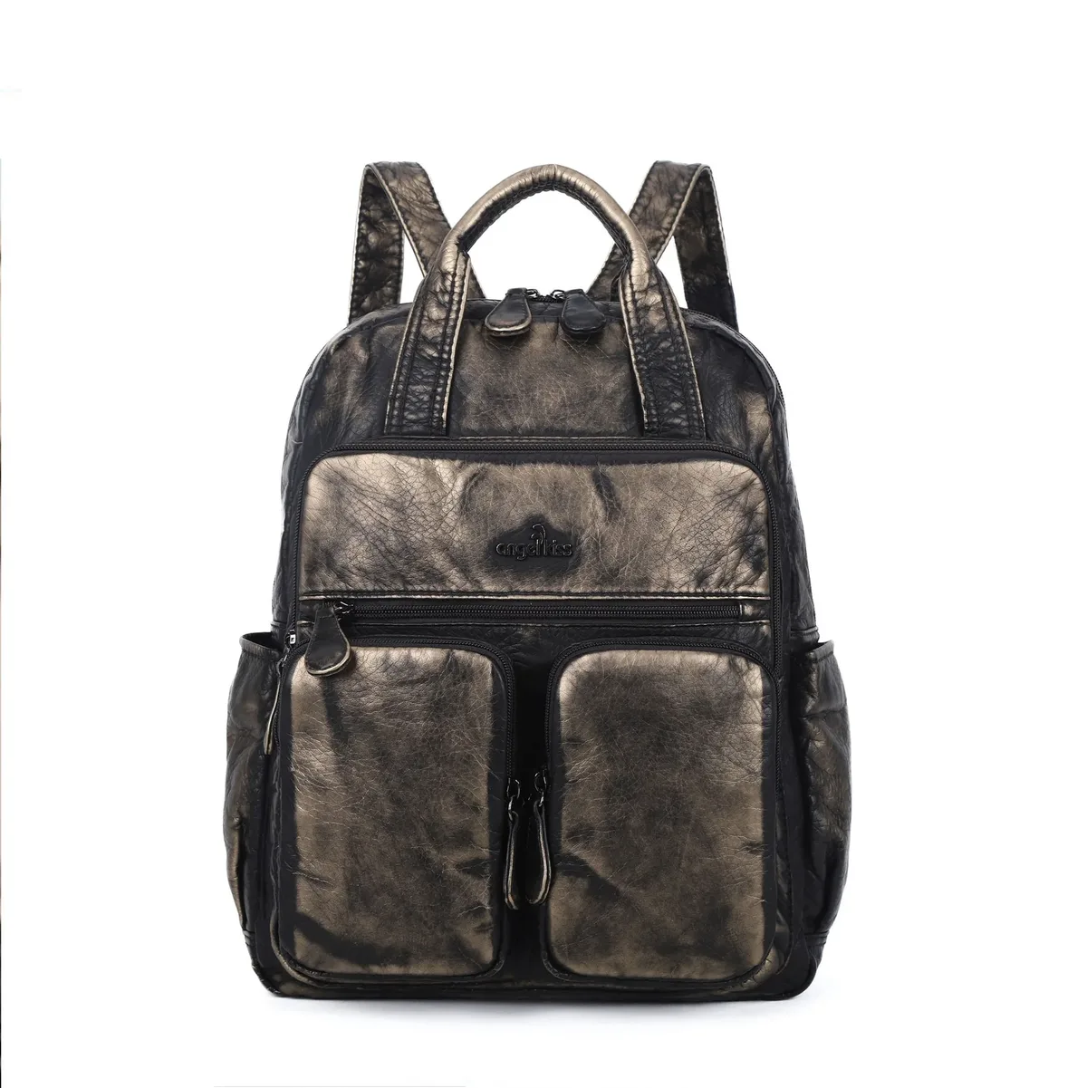 grand sac d'école pour femmes, couleur unie, multi-poches, mode voyage, grand sac à dos pour la rentrée scolaire