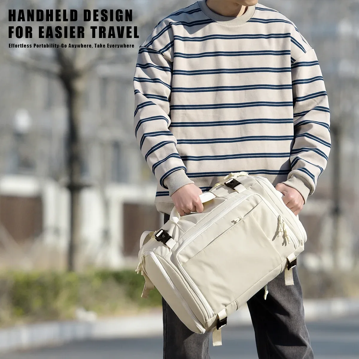 Sac à dos de voyage de grande capacité, compartiment de voyage, léger, voyage d'affaires, sac d'ordinateur multifonctionnel pour hommes, Portable