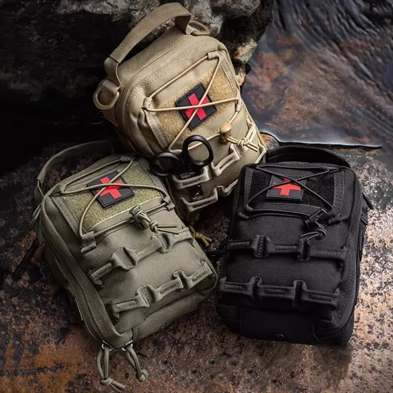 Nouvelle pochette médicale EDC, sac de survie en plein air, sac d'urgence EMT, sac de ceinture, sac de camping, sac de chasse, sac tactique Molle, trousse de premiers soins