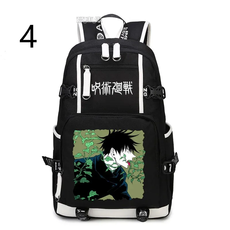 japon anime cool dessin animé jujutsu kaisen yuji itadori sac à dos cosplay sac en toile cartable sacs de voyage