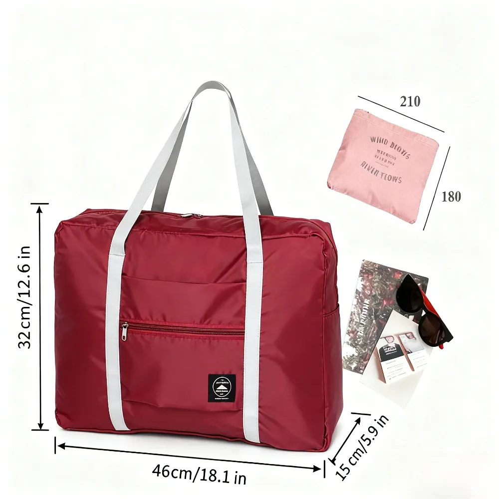 sac de voyage pliable pour compagnie aérienne, sac à main pour femmes et filles, léger, grande capacité, sport, week-end, voyage de nuit