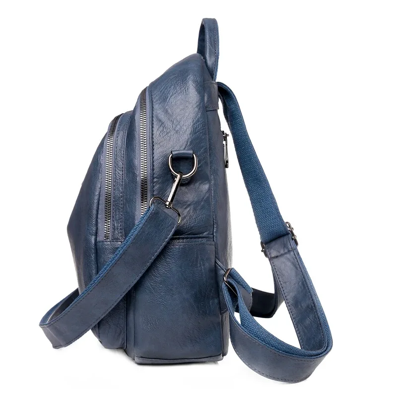 sac à dos à double usage en cuir souple pour femmes, nouveau sac de voyage décontracté de grande capacité, polyvalent et haut de gamme, petit ba, 2024