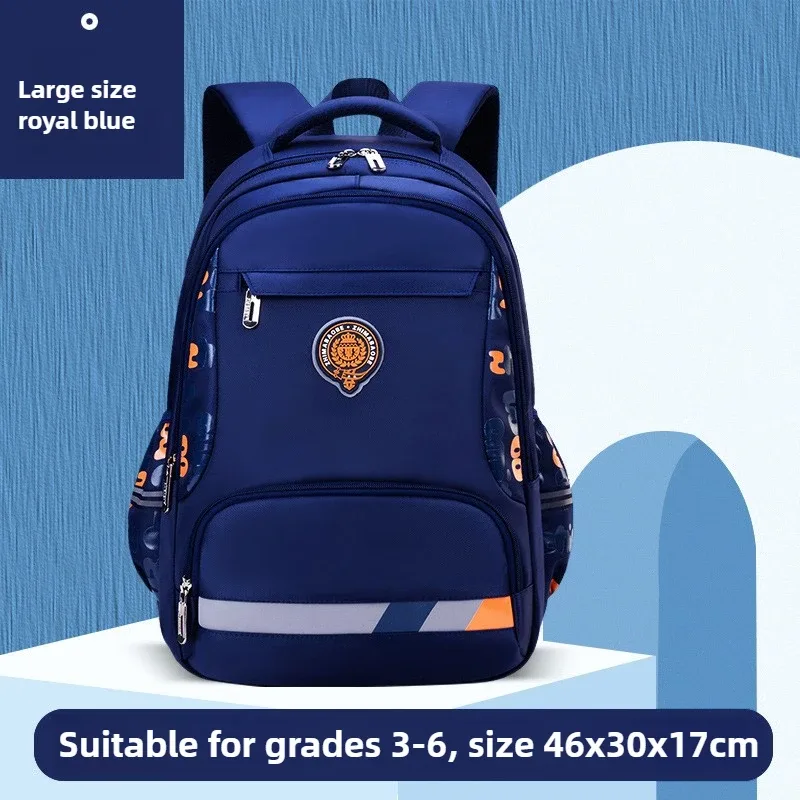 sac à dos d'école pour garçons de grande capacité, léger et respirant, pour collège élémentaire, nouveau design de sac à dos décontracté pour enfants