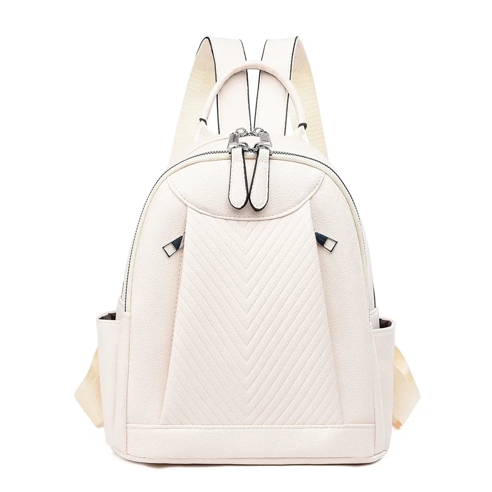 sac à dos à trois voies en pu pour femmes, sac à dos de voyage de banlieue multifonctionnel, polyvalent pour toutes les saisons, disponible en plusieurs couleurs