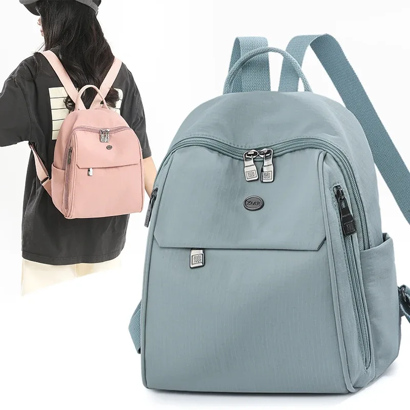 sac à dos en nylon pour femmes, nouvelle mode, petit, léger, décontracté, grande capacité, sacs à bandoulière de marque de styliste, fourre-tout pour un usage quotidien