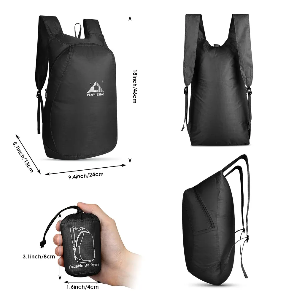 erüerfly-sac à dos pliable ultraléger, observateur, mince, sportif, randonnée en plein air, ville