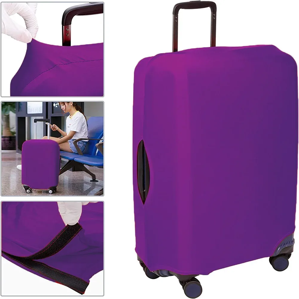 juste anti-poussière pour valise de voyage, housse de protection pour bagages, valise à roulettes de 18 à 28 pouces, série initiales imprimées, accessoires de voyage