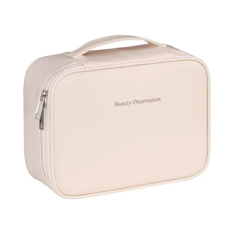 sac de rangement portable pour cosmétiques pour femmes, trousse de maquillage de luxe, grande capacité, essentiels de voyage, trousse de toilette, nouveau
