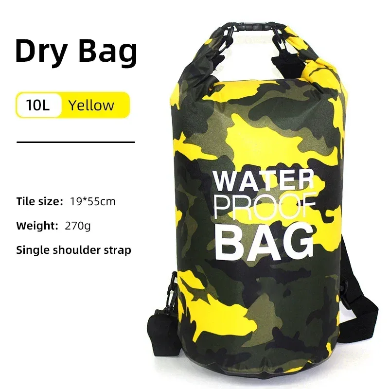 10l 20l sac sec sac de rangement étanche pochette pour natation trekking rafting canotage kayak rafting sacs secs sac à dos xd117y