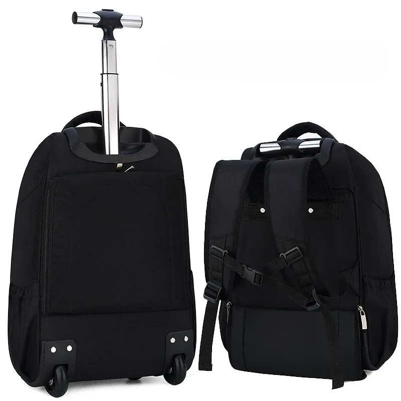 18/20 pouces hommes chariot sac à dos sac de voyage avec roues bagages roulants affaires embarquement valises chariot à roulettes sac à dos