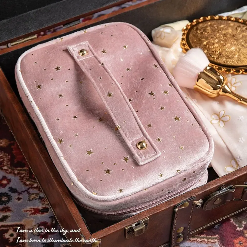 star – sacs à main de lavage de grande capacité, sacs de rangement multifonctionnels, sac à cosmétiques en velours, trousse de maquillage, trousse de toilette, sacs de rouge à lèvres
