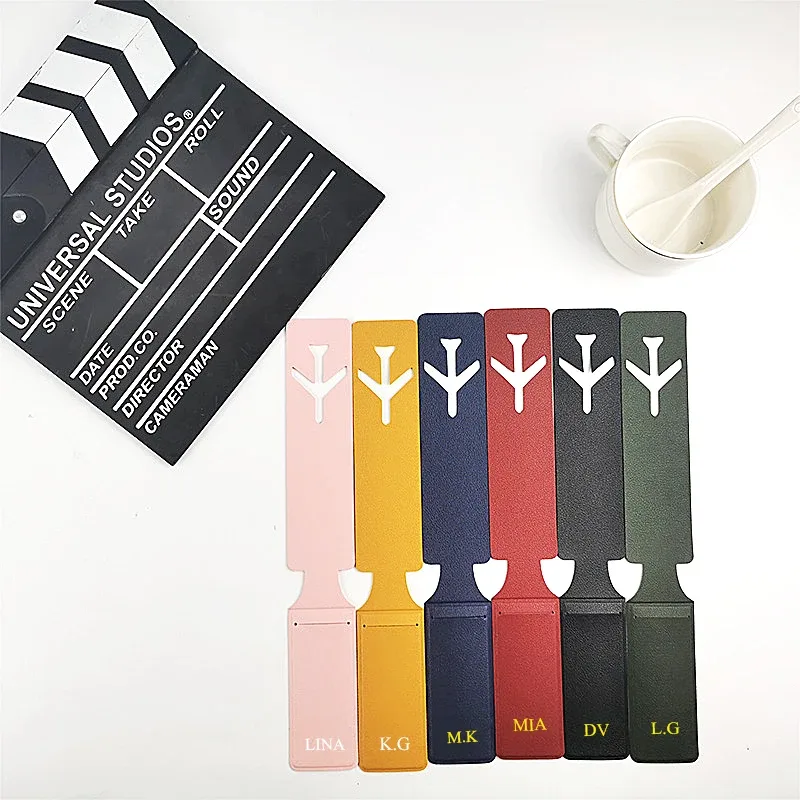 étiquette de bagage longue avec logo d'entreprise personnalisé, étiquette de valise d'avion portable en cuir pu de voyage, nom de vente en gros, porte-carte de message tel