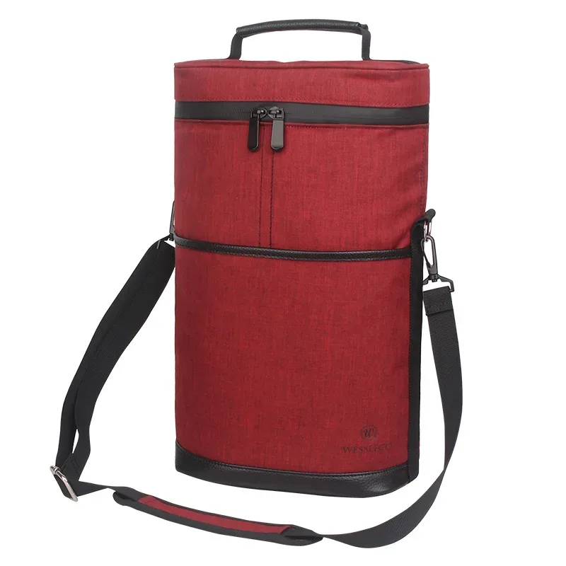 brilljoy champagne vin sac thermique sac de glace voyage refroidisseur pique-nique organisateur sac de réfrigérateur portable rond seau sacs à vin nouveau
