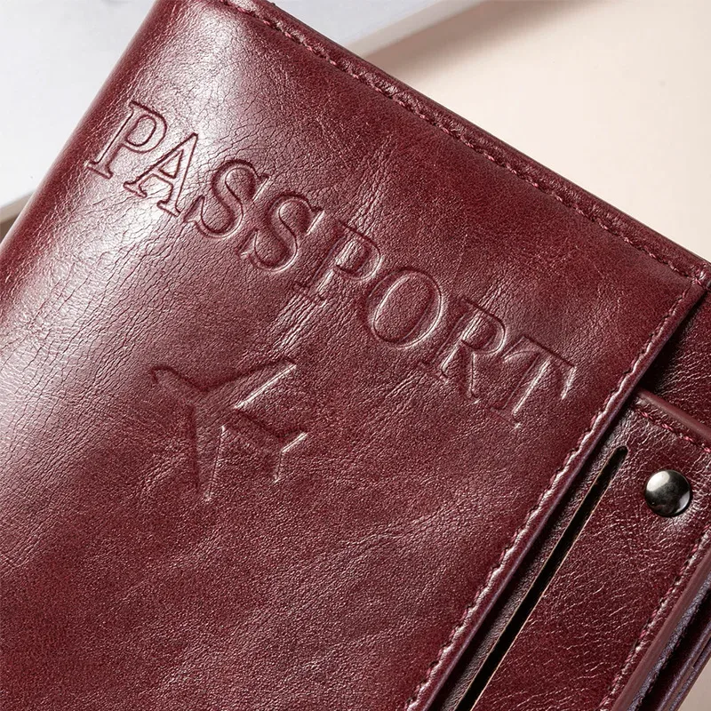 porte-passeport et portefeuille combinés, antivol, anti-démagnétisation, organiseur multifonctionnel de documents et de cartes, porte-billets de voyage, organiseur de documents de voyage d'affaires portable, protecteur de documents essentiels pour les voyages à l'étranger
