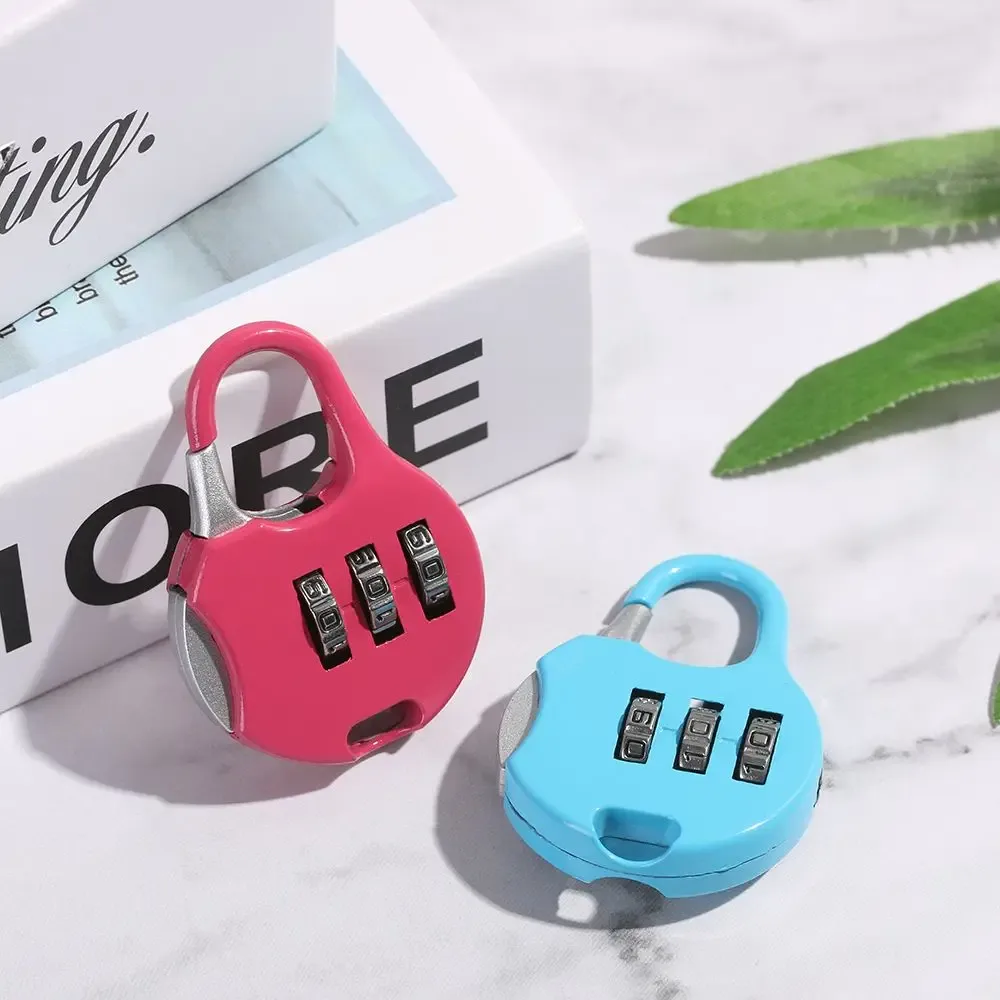 1 pièce mini cadenas à combinaison à 3 chiffres en métal pour casiers, équipement de sport, bagages, valises d