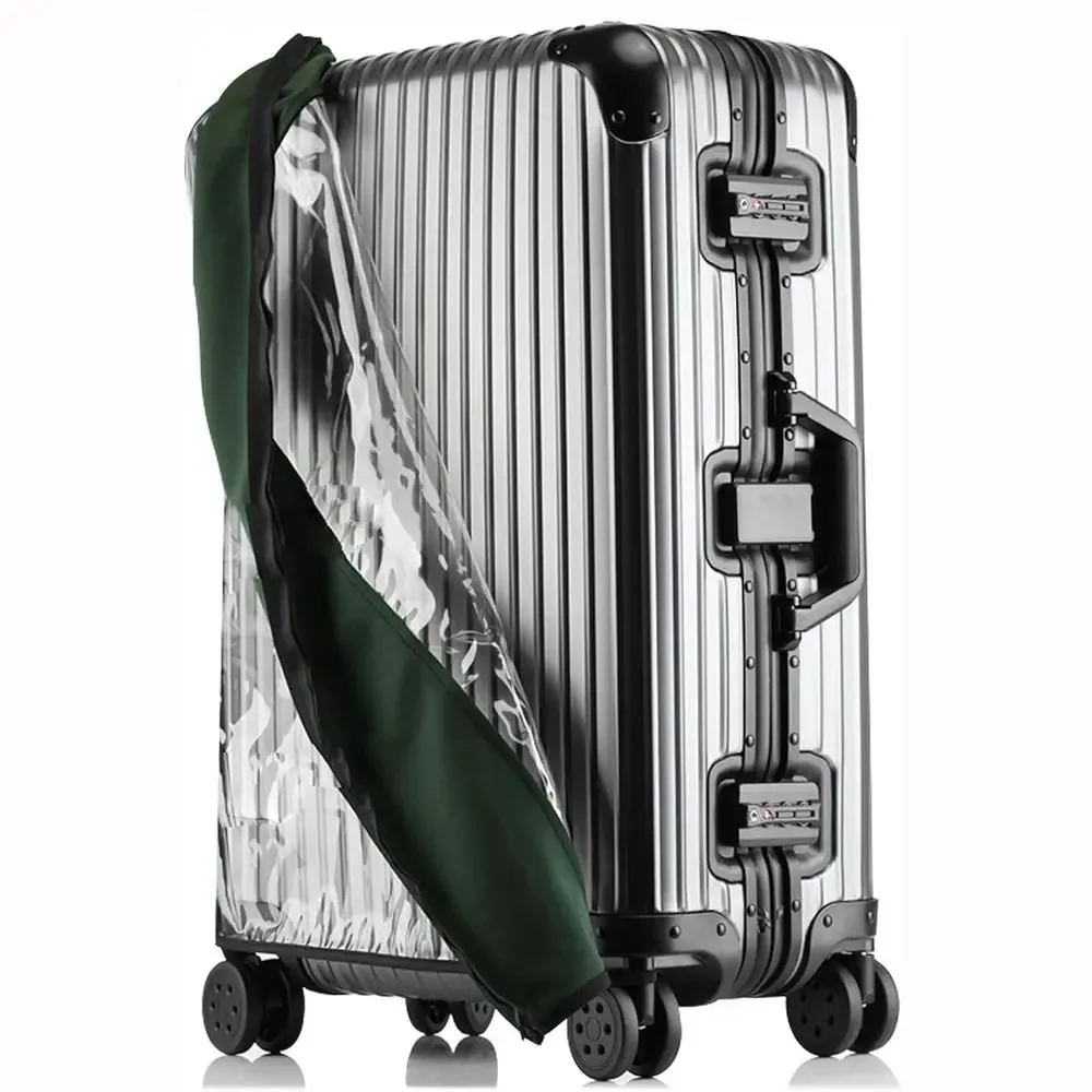 juste de valise transparente en pvc, étanche, aucun démontage requis, protecteur de bagage transparent, housse anti-poussière élastique pour bagages, nouveau
