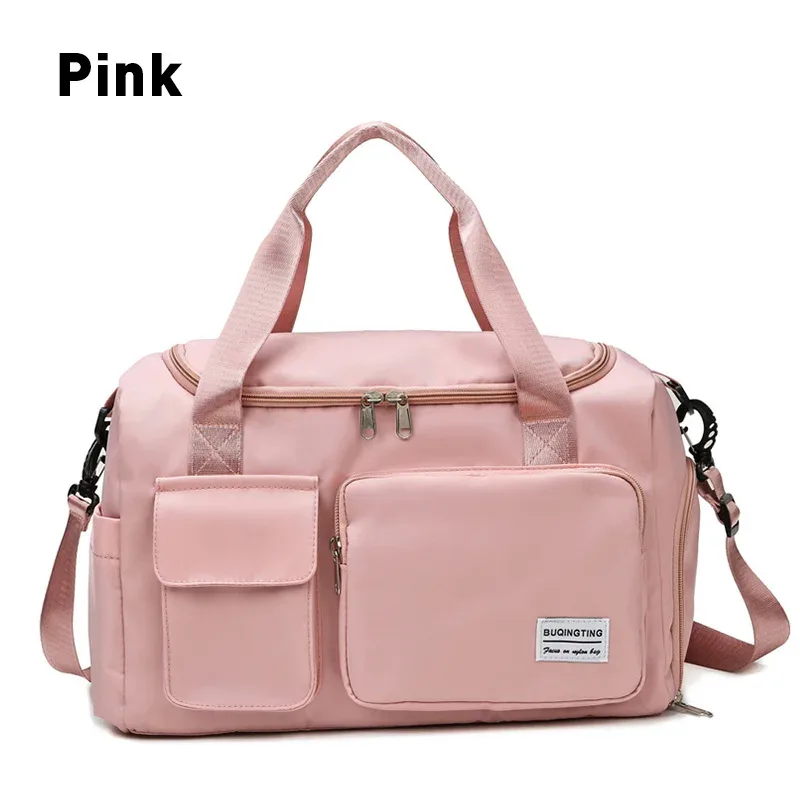markroyal-sacs de voyage en toile imperméables pour femmes, sac de sport, sacs de sport, compartiment à chaussures initié, sac à main de poche, livraison directe