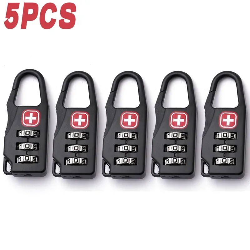 10 pièces mini sécurité douane serrure combinaison code numéro serrure cadenas mot de passe cadenas pour valise tiroir armoire bagages zip
