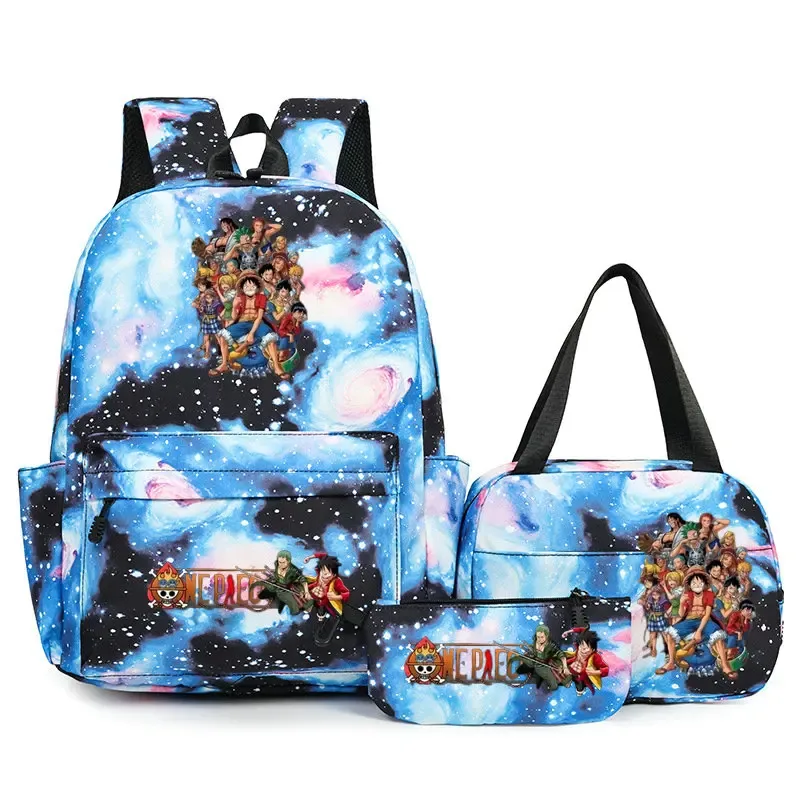 sacs à dos one piece pour étudiants, sacs d'école pour adolescents, hommes et femmes, sac fourre-tout, pochette, sacs à dos en nylon, sacs de voyage
