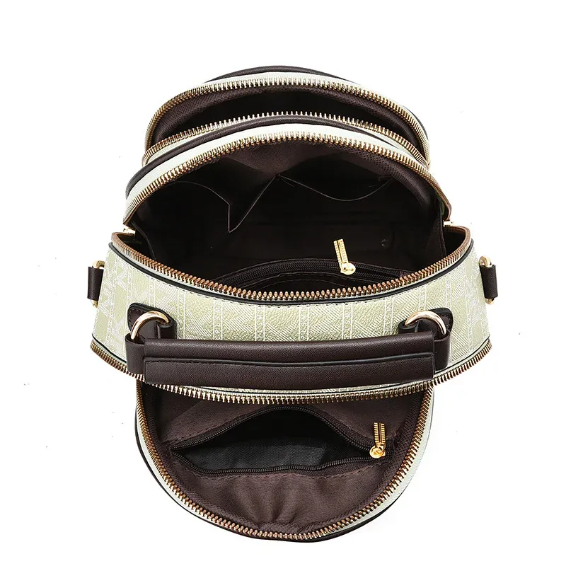 à la mode nouvelles femmes sac à dos en cuir souple lettre unique épaule sac à bandoulière urbain simple sac à main classique polyvalent sac à main