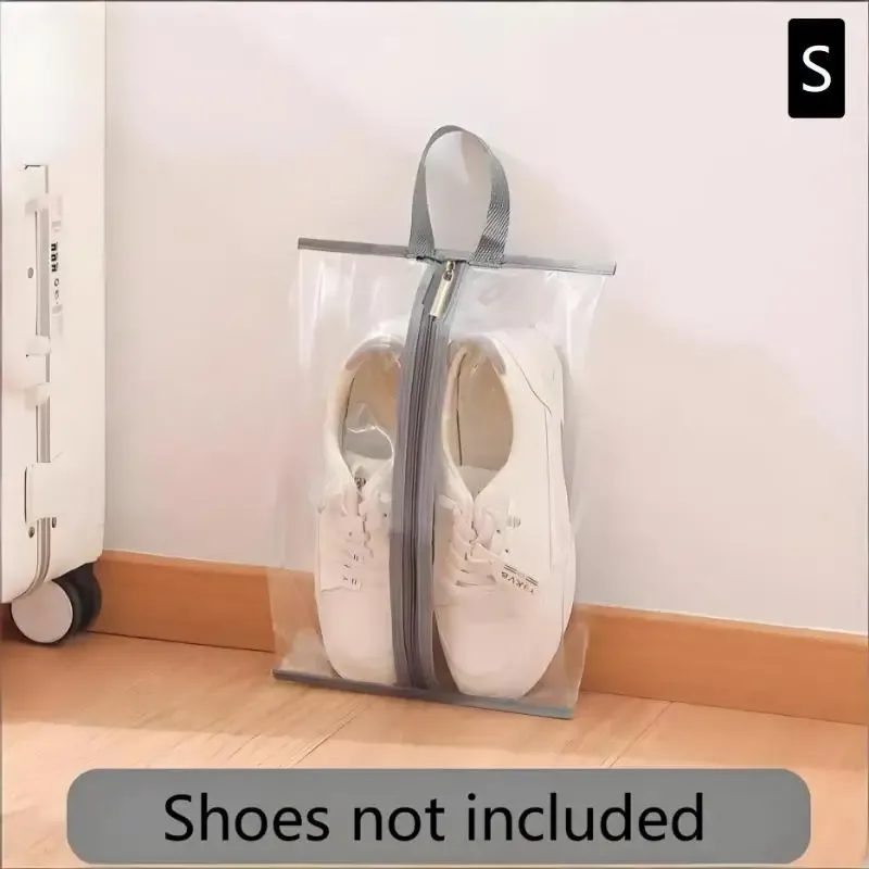 sacs de rangement pour chaussures, imperméables, 8 pièces, en matériau transparent, pour le voyage et la maison, protège les chaussures et les pantoufles du poussière