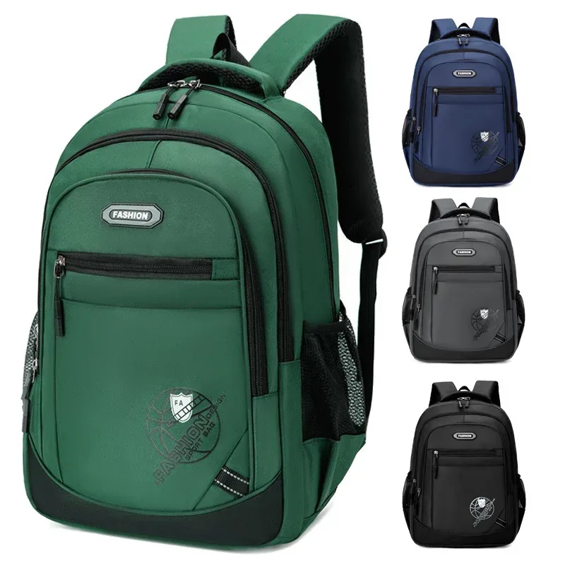 sac de voyage léger et épais de couleur unie, sac d'école de grande capacité pour garçons et lycéens, sac à dos pour filles en vente