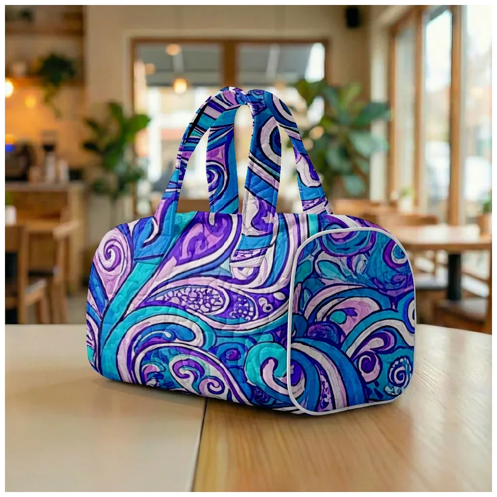 sac fourre-tout matelassé pour homme et femme, grand sac hobo chic bohème, sac à bandoulière unique à imprimé cachemire, sac de plage spacieux, sac de voyage fourre-tout