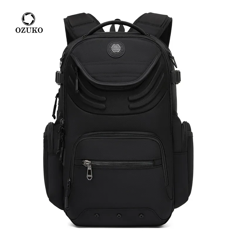 ozuko – sac à dos professionnel pour hommes, sac à dos pour ordinateur, étanche, grande capacité, simple, haut