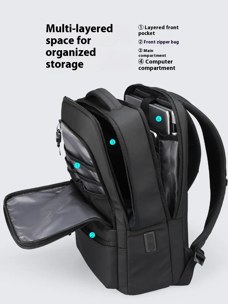 Sac à dos multifonctionnel pour homme, imperméable, simple, grande capacité, pour le plein air