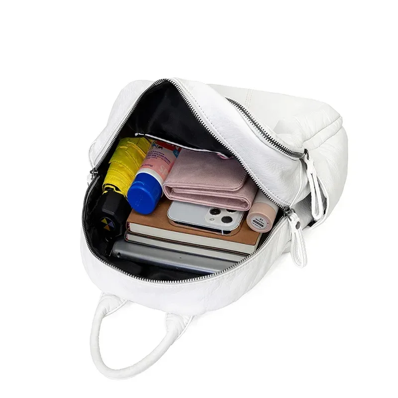 sac à dos femme sac dame mode sacs à dos esthétiques mignon petit sac à dos sac en cuir sac blanc sac décontracté antivol sac à dos