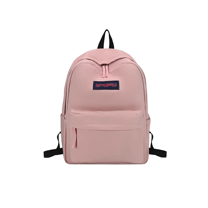 sac à dos de voyage décontracté pour l'extérieur, léger, résistant à l'usure, grande capacité, sac à double bandoulière, style simple, en tissu oxford, pour étudiants