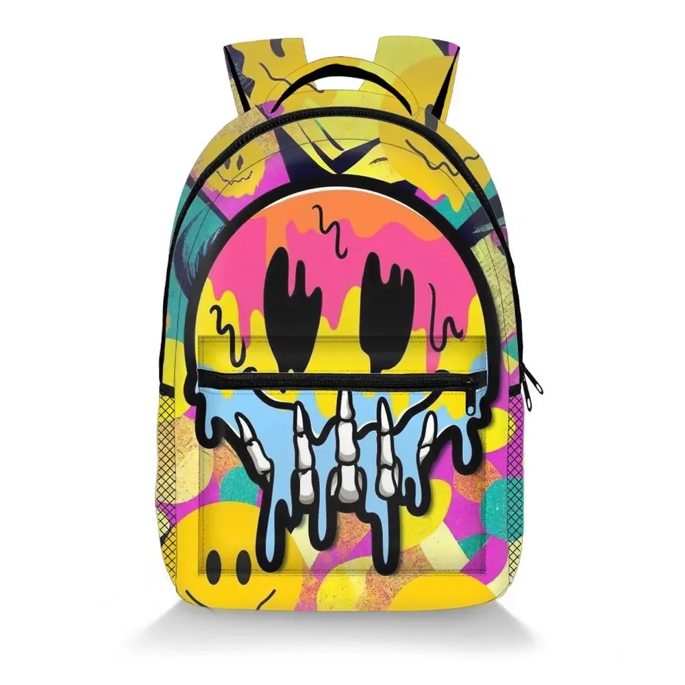 sac à dos hip hop populaire pour étudiants, sac à dos coloré à géométrie colorée, impression 3d, oxford, imperméable, pour garçons/filles, sacs à dos de voyage
