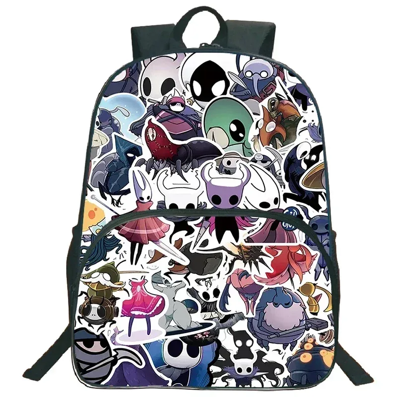sac d'école léger sac à dos de chevalier creux jeu de dessin animé impression cartable pour enfants sac à dos de grande capacité garçons filles sac à dos de voyage