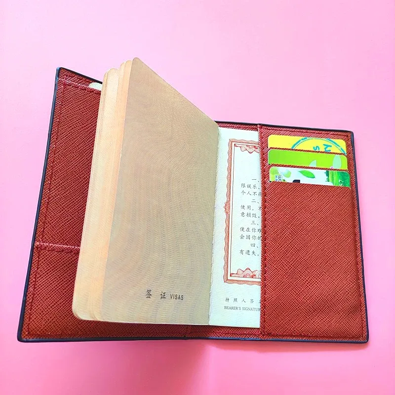 nouveauté hommes voyage passeport couverture portefeuille unisexe affaires multifonction carte de crédit sac à main organisateur étui