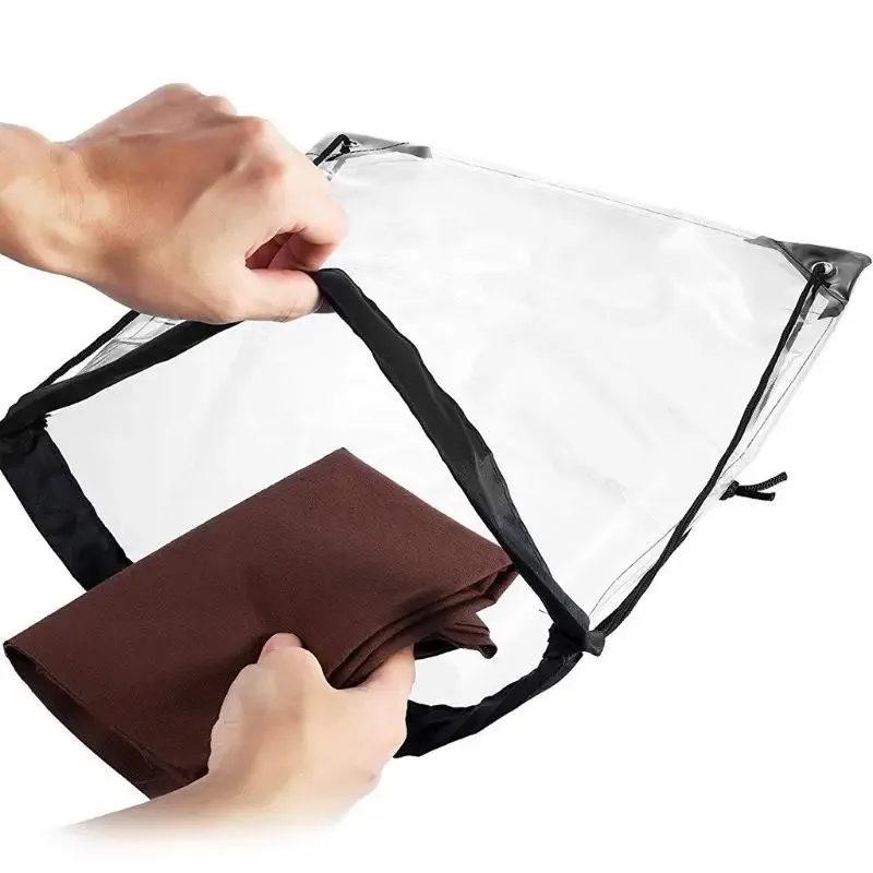 sac à dos transparent avec cordon de serrage 33x43cm, fourre-tout de sport pour l'école, nouvelle collection